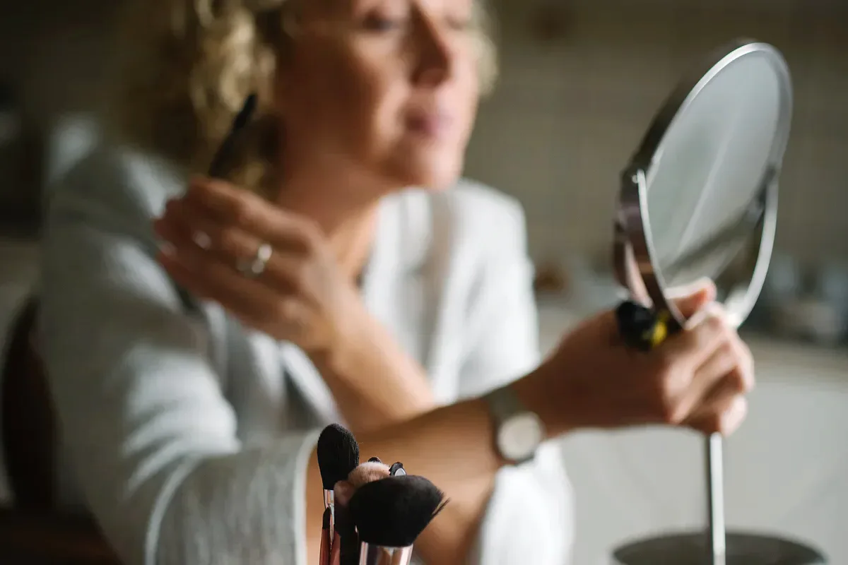 Real-life beauty routine scene for when makeup minis are actually better value